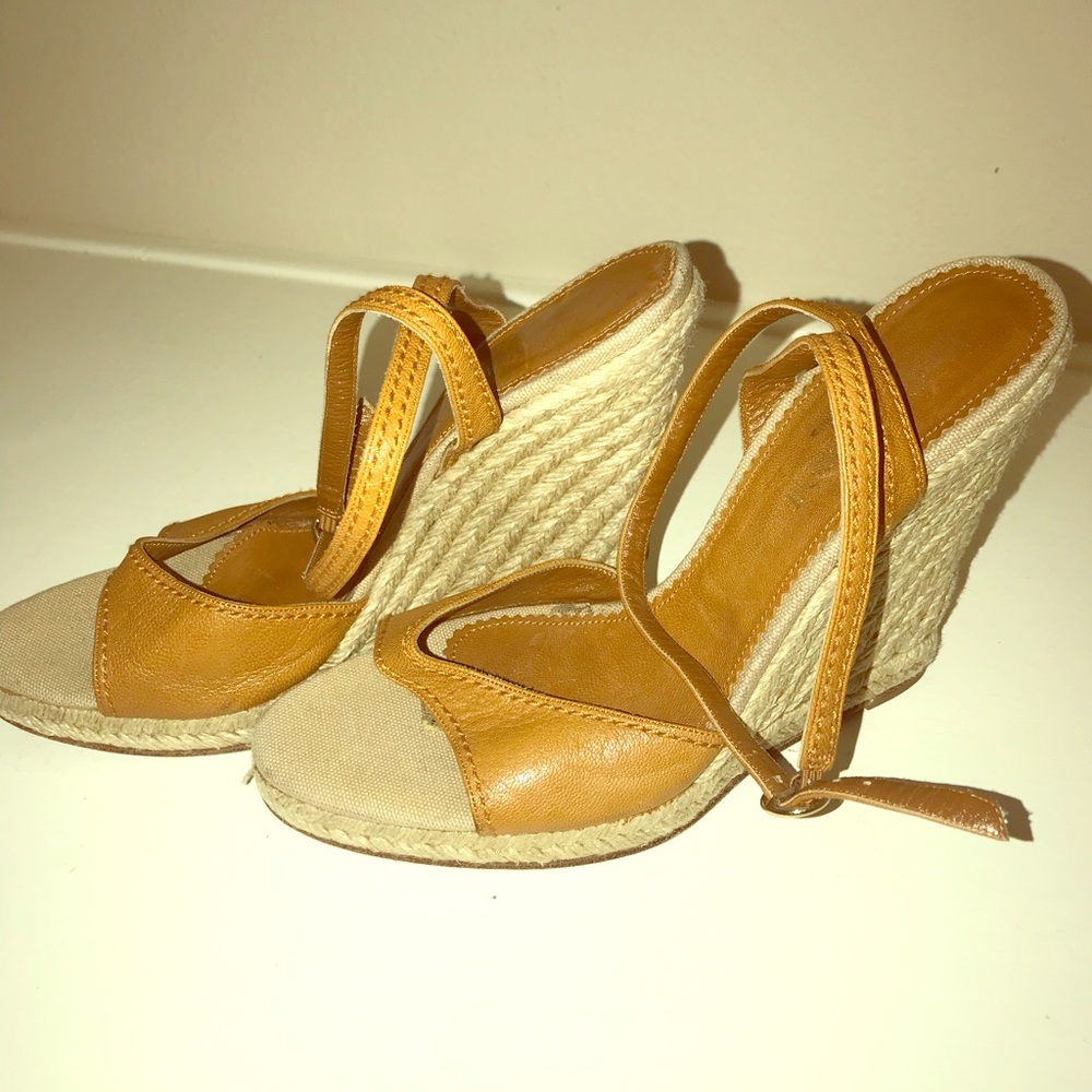 YSL Espadrille Ankle strap sandals